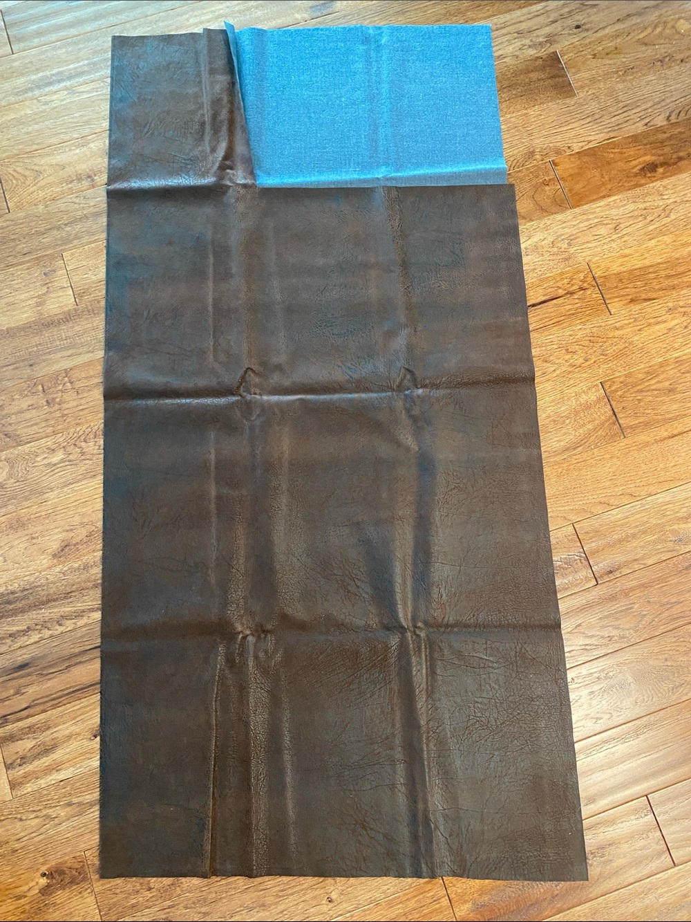 Faux leather textured grain fabric
